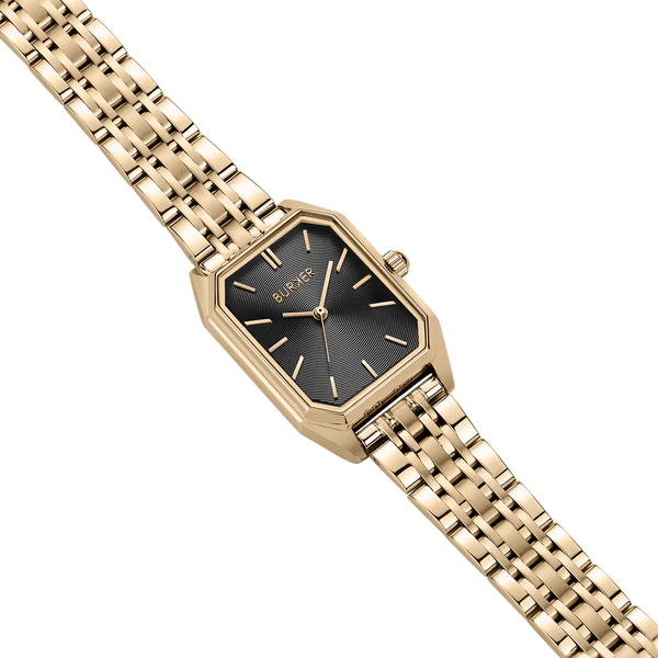 Годинник жіночий Burker Isabell Gold Black золотистий з чорним циферблатом 3251BK фото