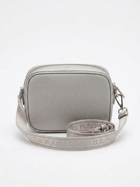 Сумочка U.S. Polo Assn. Classic Zip Crossbody Bag срібна 289521-AA00A фото